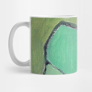 Sap Green Abstract Art Mug